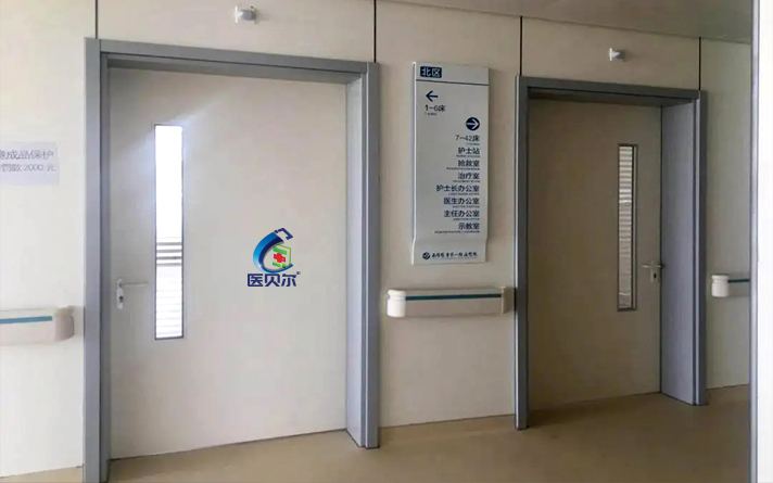 病房鋼質(zhì)門工地實景